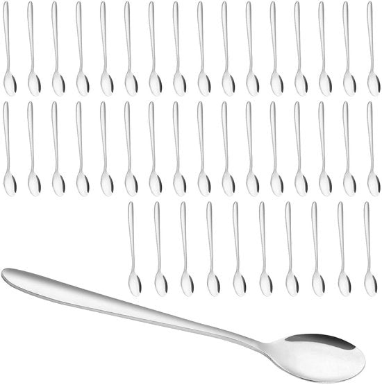Set di cucchiai in acciaio inossidabile 40 pezzi - resistente alla lavastoviglie - lucido a elevato grado - set di cucchiai per tavola - design elegante