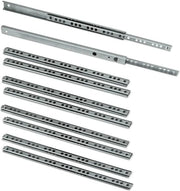 Geleider di apertura parziale, a rulli, 17x182 mm, con bielle, Verniciato, 5 pz.