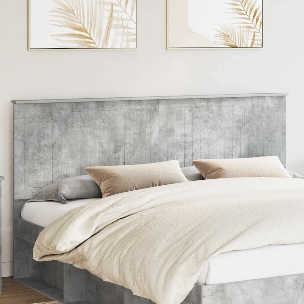 Testiera-Testata-Testiera Decorativa Grigio cemento 180 cm Legno multistrato 112697