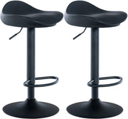 Set di 2 sgabelli da bar Alisson nero