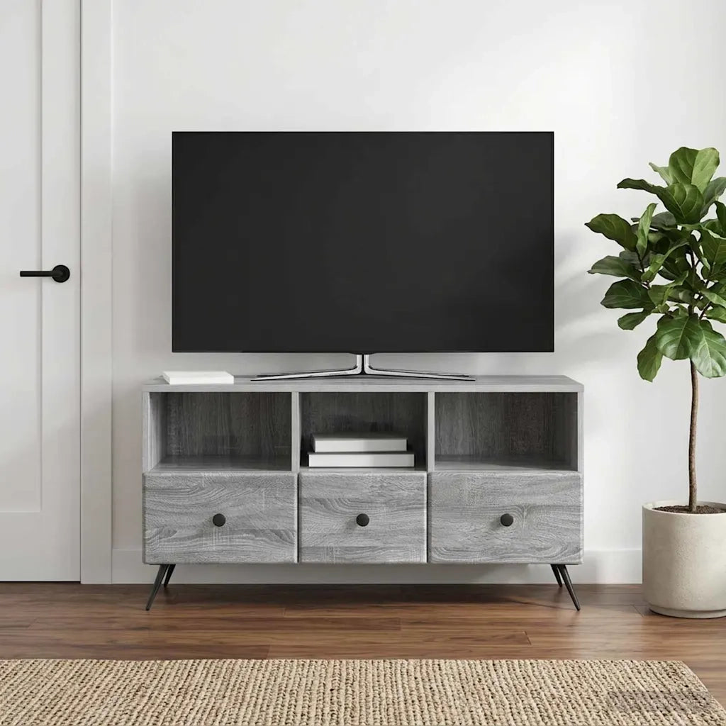 Mobile TV Grigio Sonoma 102 x 34,5 x 50 cm Legno ingegnerizzato 895601