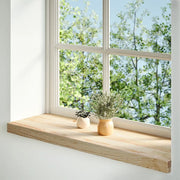 Davanzali 2 pz Non Trattati 70x30x2 cm Legno Massello di Rovere 4009109