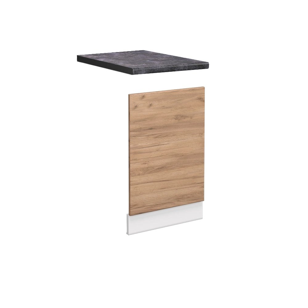 Pannello frontale Fame-Line Rovere dorato/Bianco 45 cm, PL Antracite Vicco