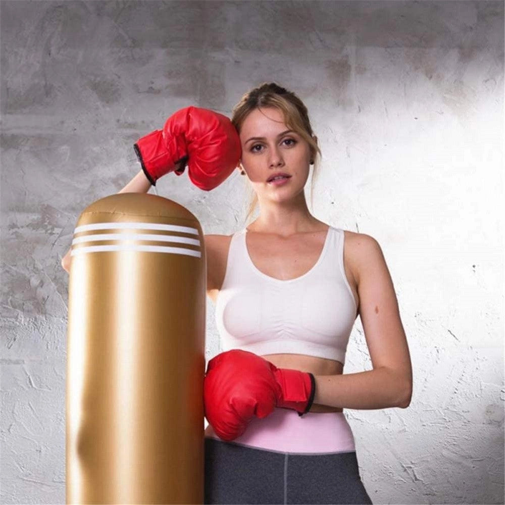 Trade Shop - Guantoni Guanti Da Boxe Boxing In Pelle Pu Kickboxing Sparring Gloves Sacco Xl -