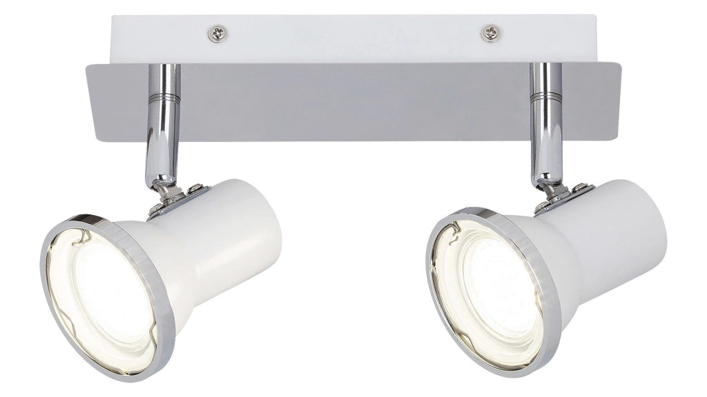 Faretto soffitto bianco 2xGU10 IP44 Rabalux Steve 5498