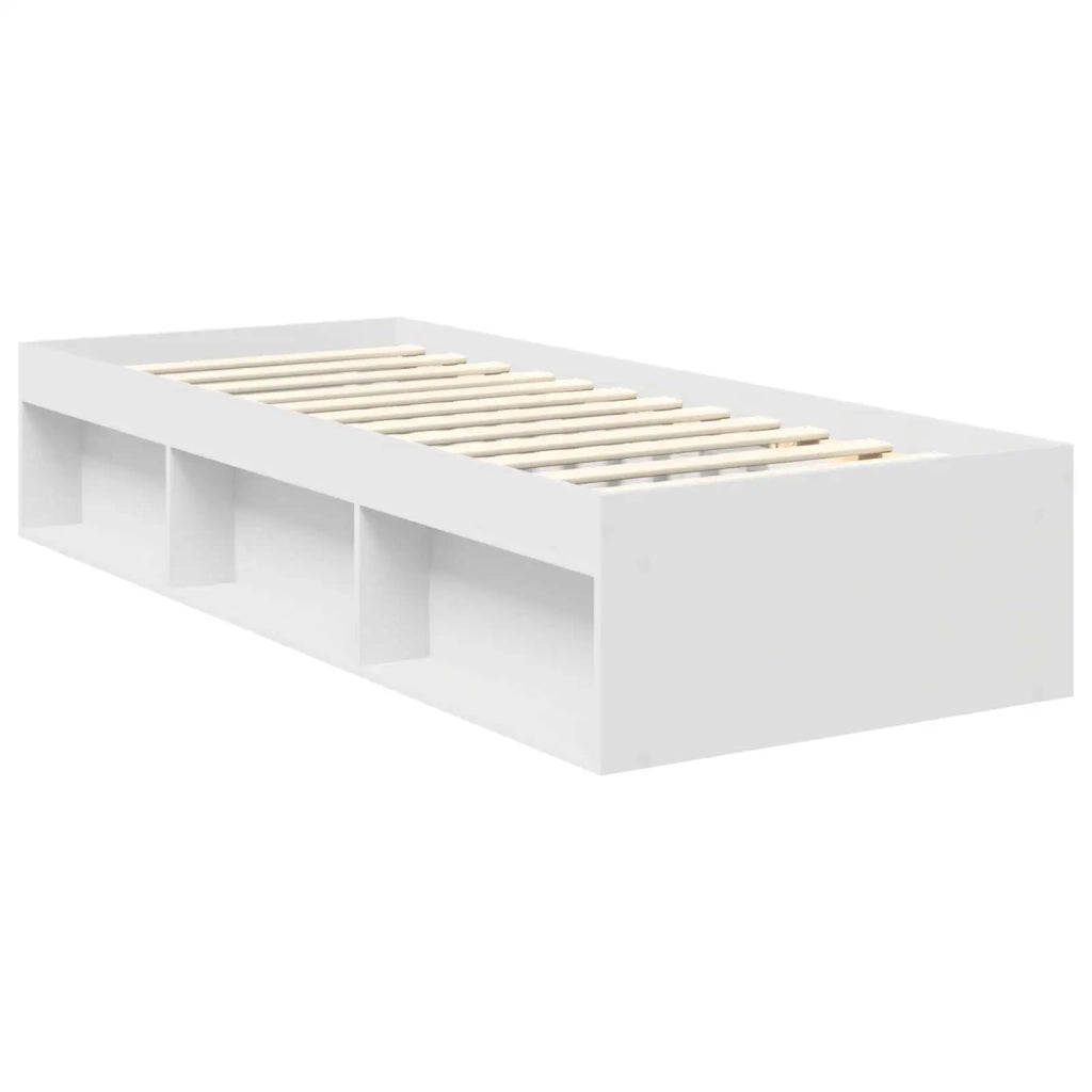 Struttura del letto Bianco 75 x 190 cm Legno multistrato
