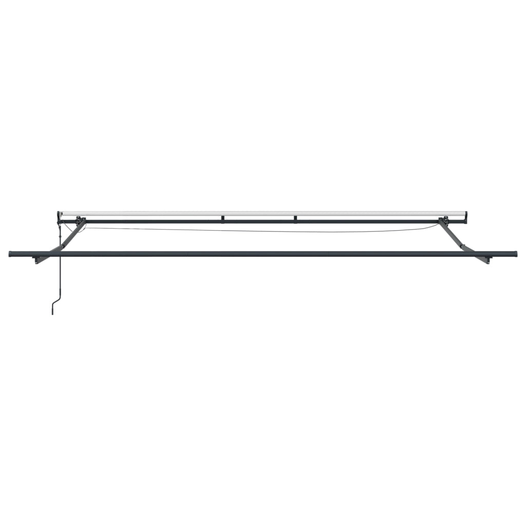 Ombrellone Automatico Retrattile con LED Verde e Bianco 500x300 cm