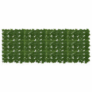 Schermo per balcone con foglie-Pannello per balcone Verde 200 x 75 cm