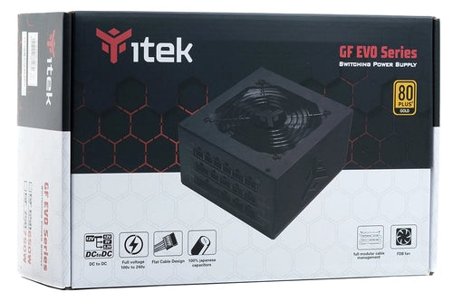 itek GF650 EVO alimentatore per computer 650 W 24-pin ATX ATX Nero