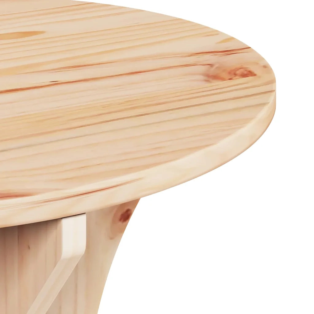 Tavolino da salotto 2 pcs Naturale Legno di pino massello 873565