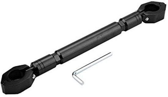 Accessori per motocicli in alluminio - Universale per sterzi da 22 mm - Corrosione e durata prolungate - Nero - Adatto a tutti i modelli