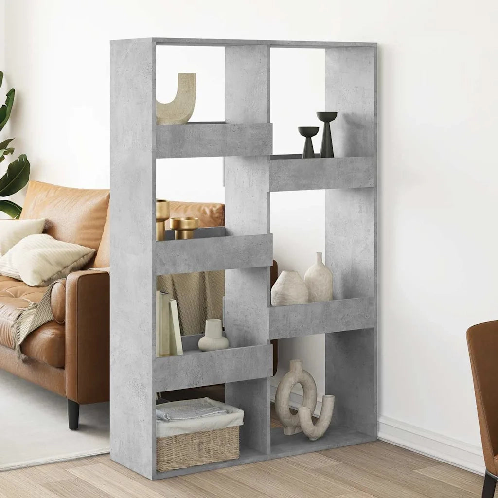 Divisorio Ambienti | Divider per stanze | Paravento Grigio Cemento 100x33x155,5 cm in Truciolato