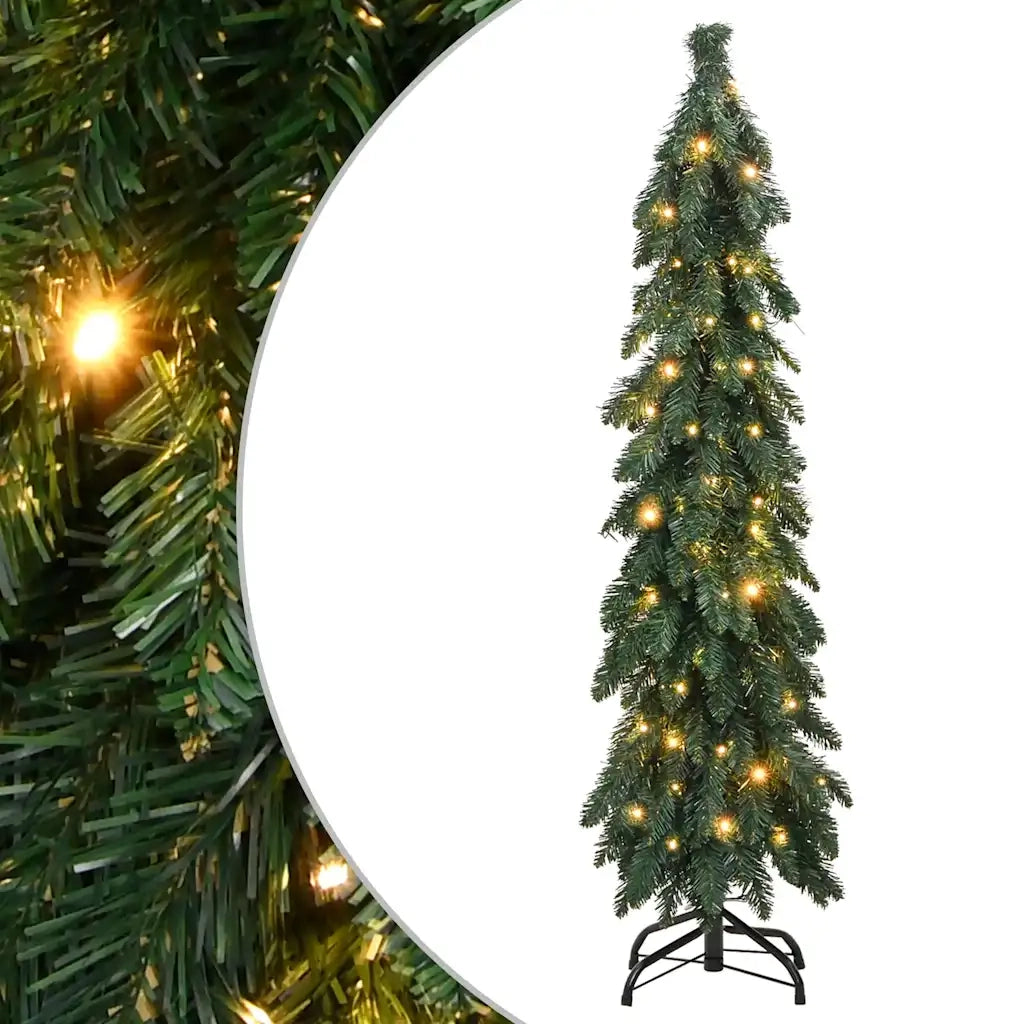Albero di Natale Artificiale Preilluminato con 80 LED 150 cm 357691