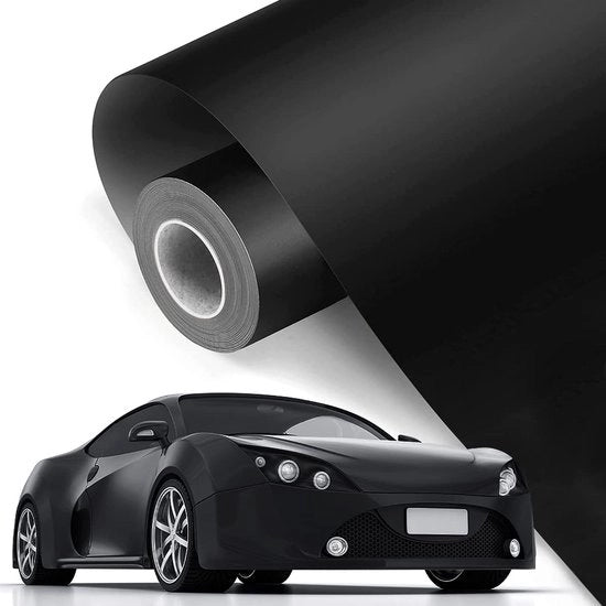 Foglio autoadesivo autofolie nero - autoadesivo auto/moto - 3 m x 30 cm - foglio nero decorativo - resistente allo shock
