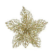 Decorazione natalizia Poinsetta oro Kaemingk