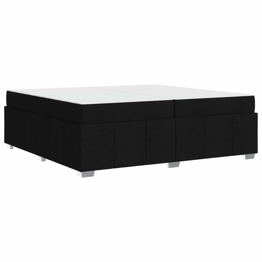Struttura del letto con materasso Nero 200 x 200 cm Tessuto