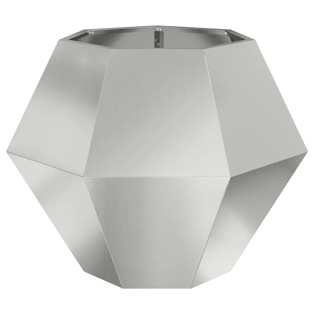 Fioriera 2 pcs Argento 75 x 75 x 60 cm Acciaio zincato