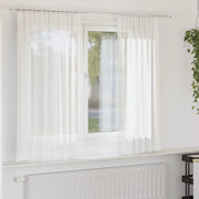 Tende in Voile con Tasche per Aste 2 pz Bianco 4102241