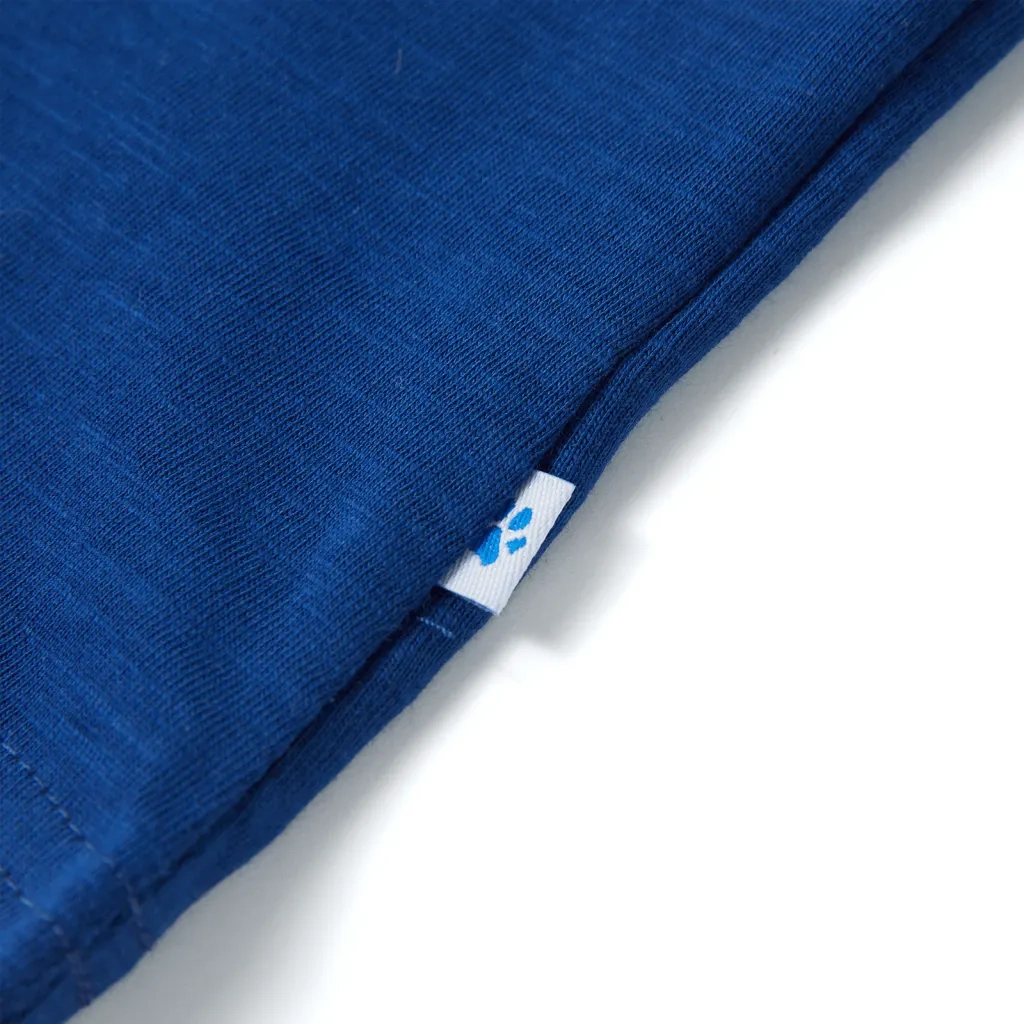 Maglietta da Bambino a Maniche Corte Blu Scuro 140 12218