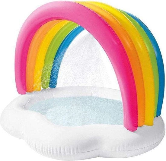 Bagnetto per Bambini con Fontana Arcobaleno - 57140NP - 119 x 94 x 84 cm - Bagnetto per Bambini Colorato