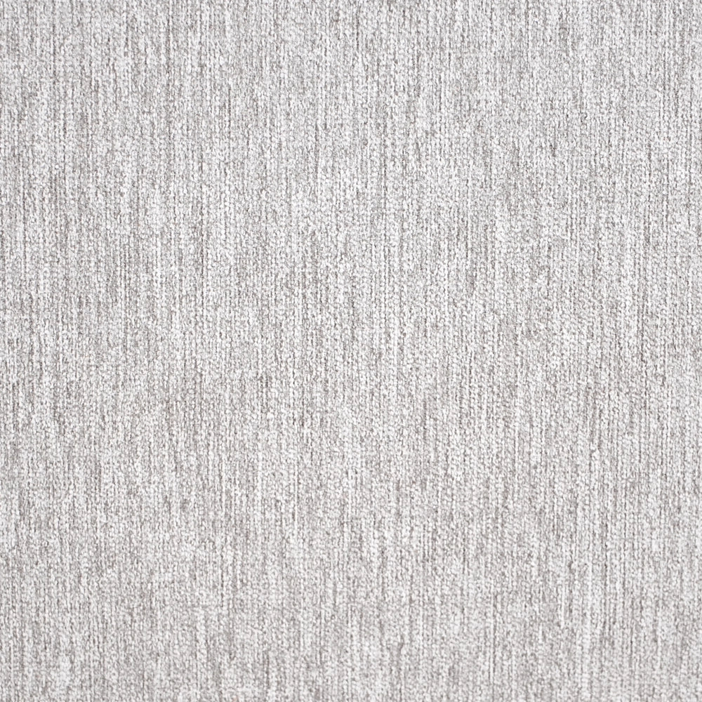 Pouf grigio in poliestere simile al lino Rivestimento in finto lino Gambe in legno Poggiapiedi Accessori per la casa Soggiorno