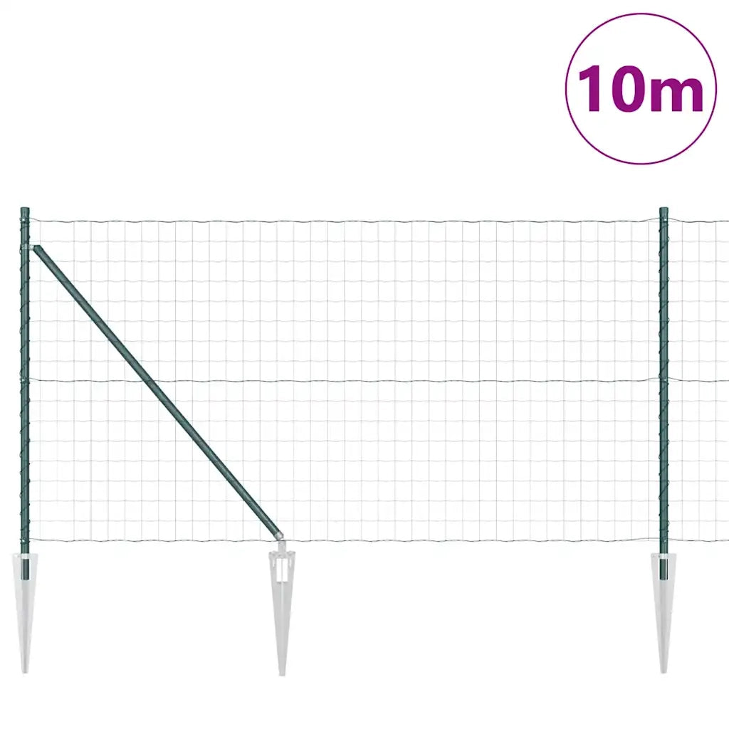 Recinzione con Posto Verde 1 x 10 m Acciaio