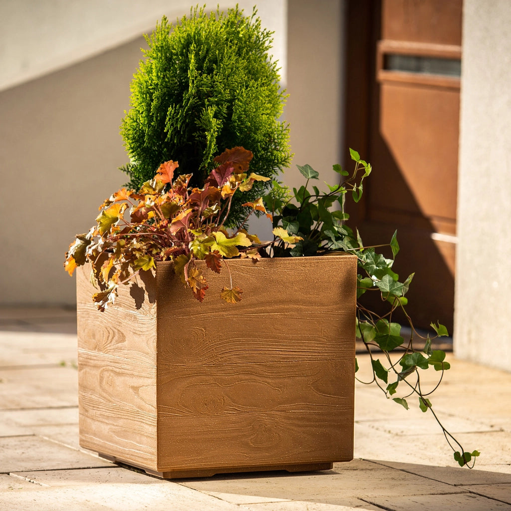 KADAX Zestaw Kwietnik KARO ECO wood 400x400 deska