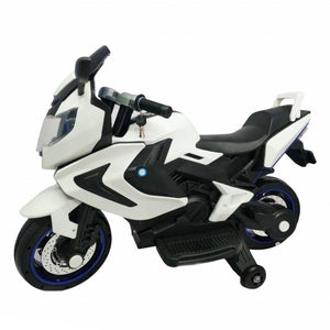 Moto Elettrica per Bambini 2 Posti 12V Jepsen Bianca