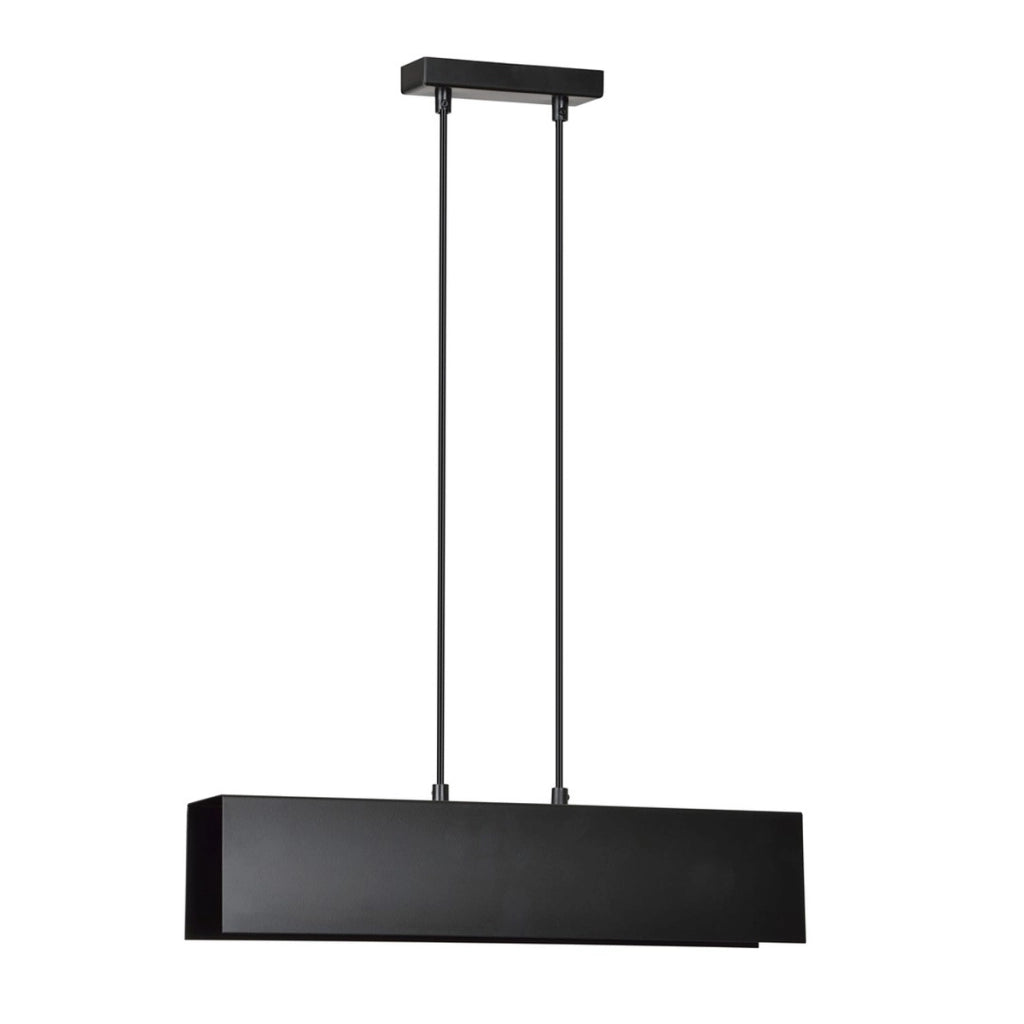 Lampada a sospensione Gentor in acciaio verniciato nero