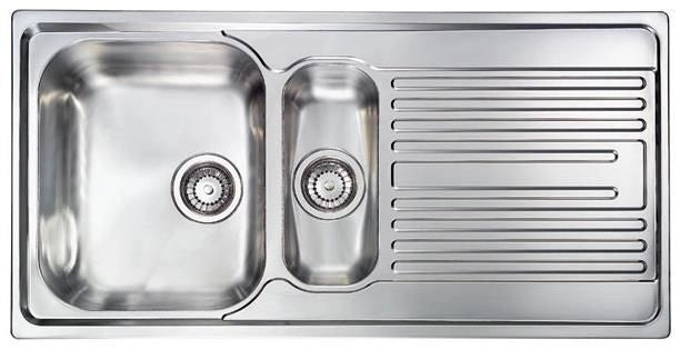 CM Atlantic 100 x 50 2V welded bowl Lavello montato su piano Rettangolare Acciaio inossidabile