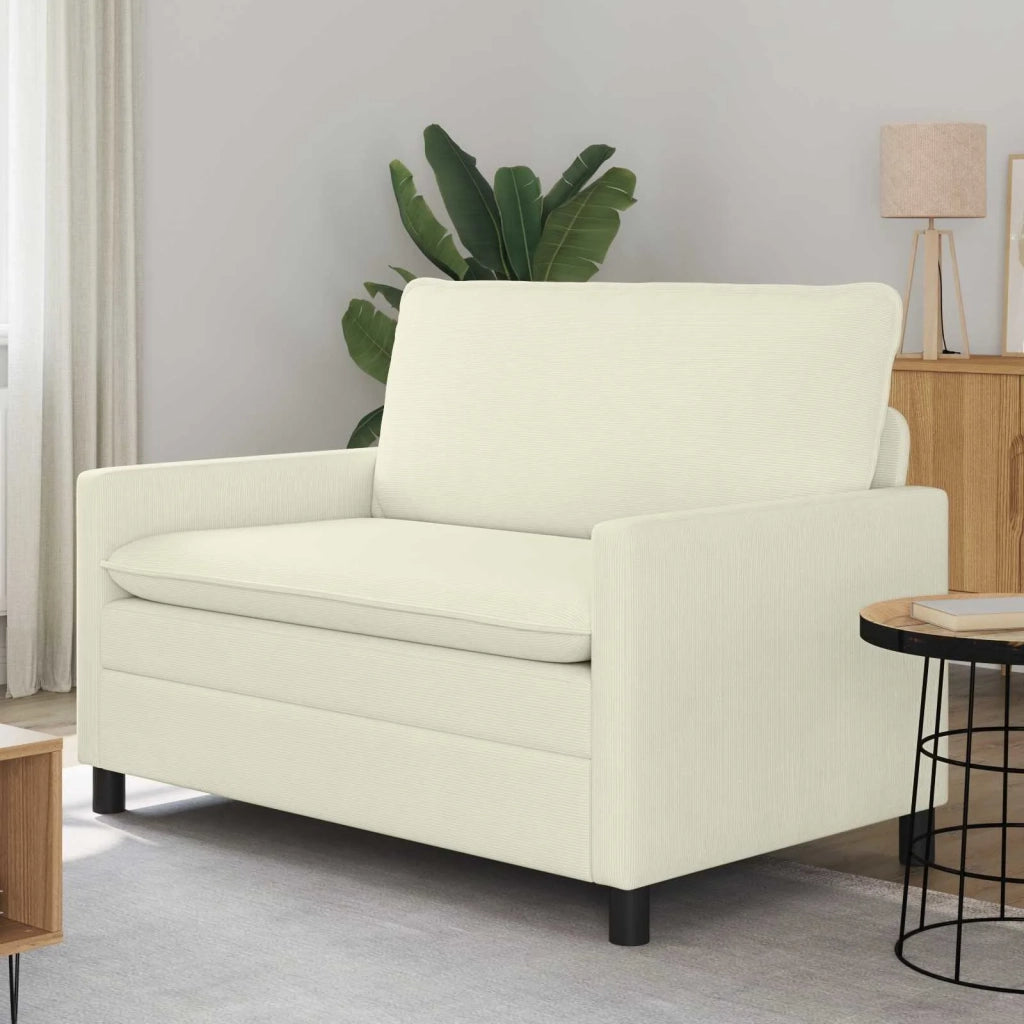 Divano Crema 126 x 81 x 87,5 cm Tessuto