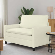 Divano Crema 126 x 81 x 87,5 cm Tessuto