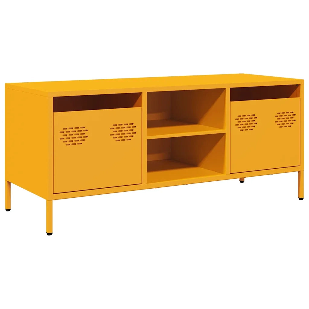 Mobile TV Giallo Senape 101,5x39x43,5 cm in Acciaio 851301