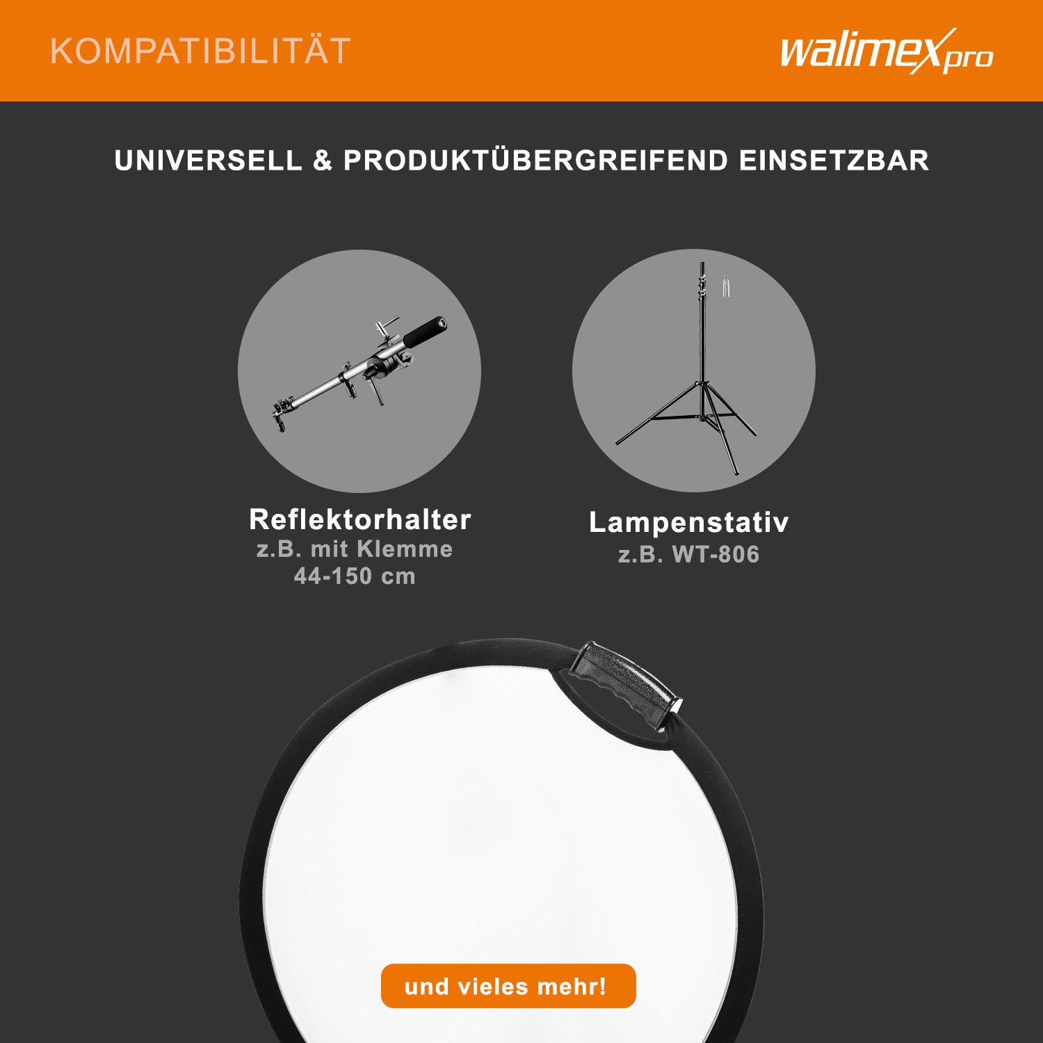 5in1 riflettore pieghevole comfort ondulato Ø80cm