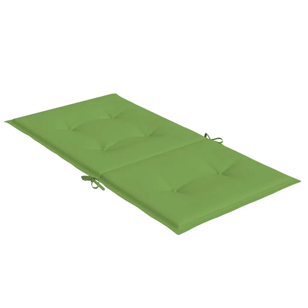 vidaXL Cuscini Sedia Schiena Bassa 2 pz Verde Mélange 100x50x4 Tessuto