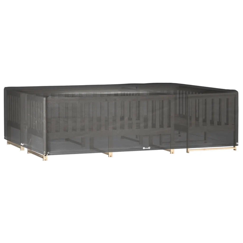 Copri Mobili Giardino | Telone per mobili da esterni 2 pz 16 Occhielli 300x200x75cm Rettangolo