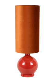Lampada tavolo Esterad Lucide vetro arancio 100cm E27