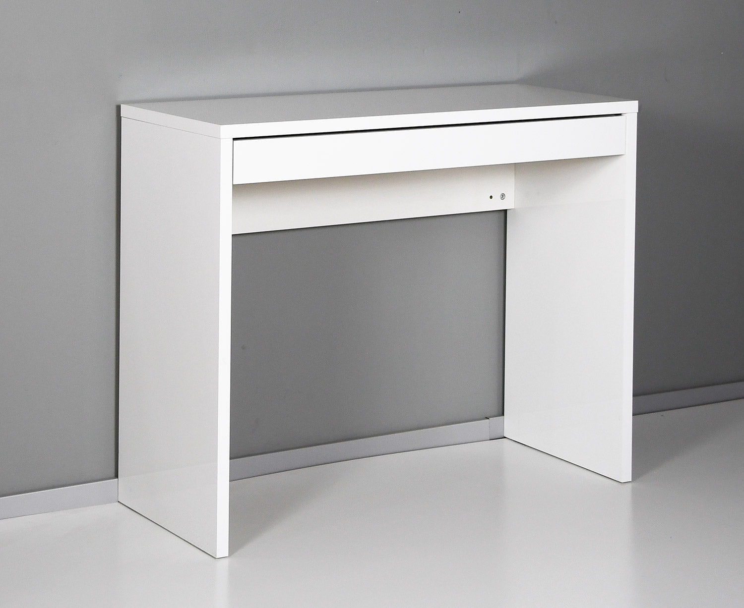 Scrivania da Ufficio 1 Cassetto 100x40x80 cm in Truciolare Nobilitato Bianca