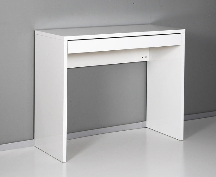 Scrivania da Ufficio 1 Cassetto 100x40x80 cm in Truciolare Nobilitato Bianca