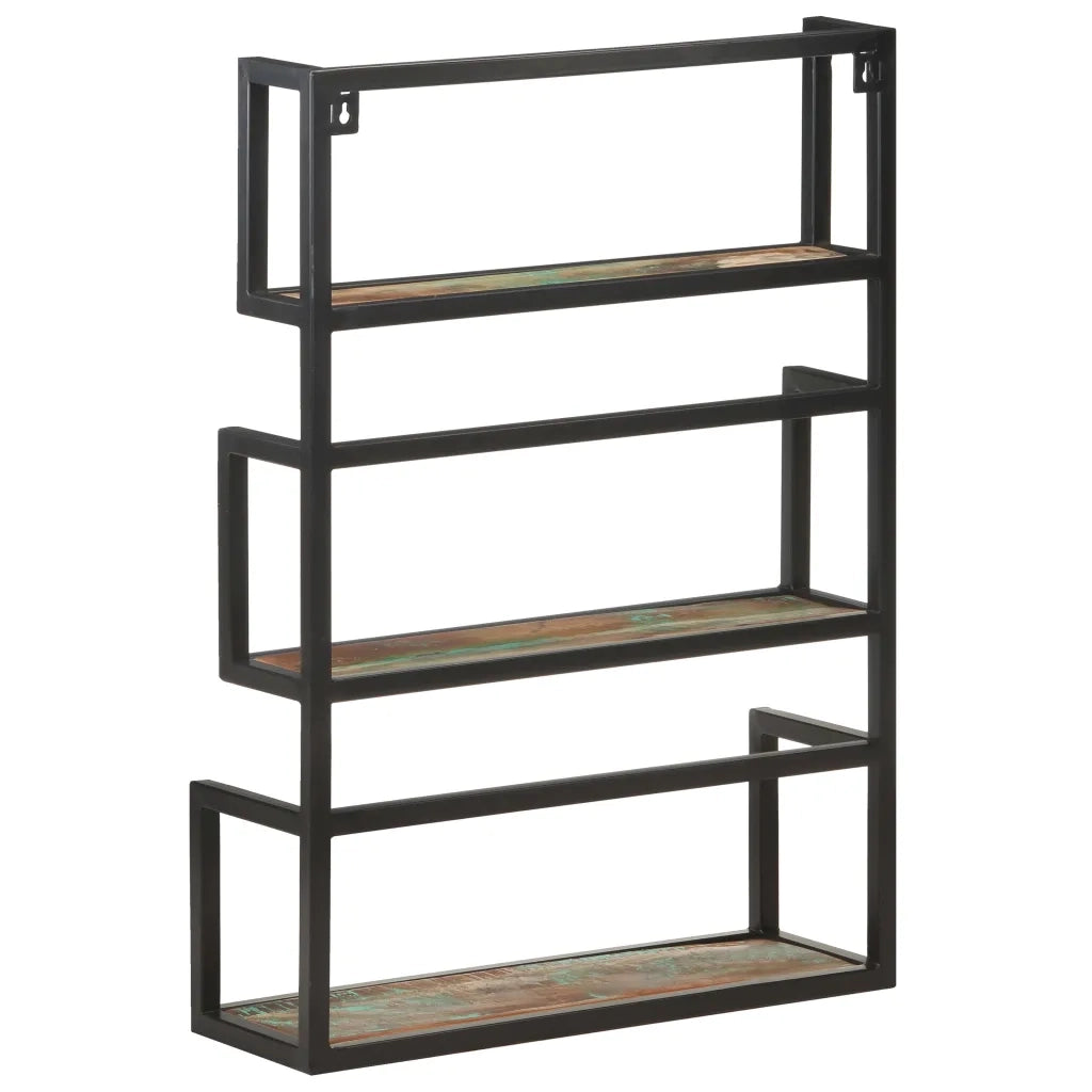 Scaffale a Muro 60x20x85 cm in Legno Massello di Recupero cod mxl 54933