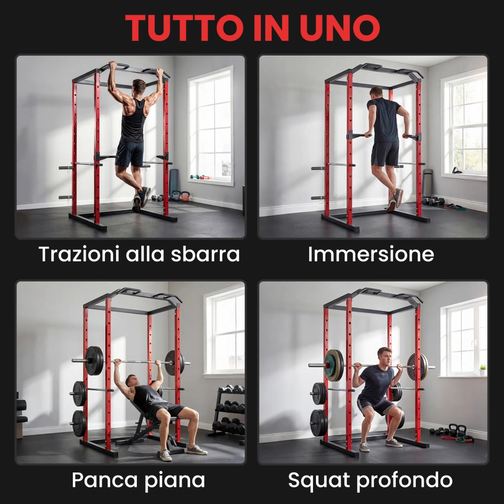 Power Cage, Rack Regolabile con Capacit¨¤ di 460KG