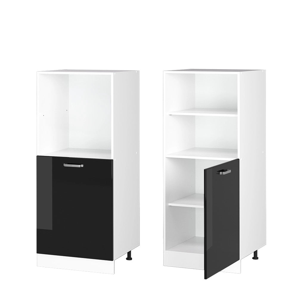 Vicco Mobile per forno da incasso Nero lucido 60 cm