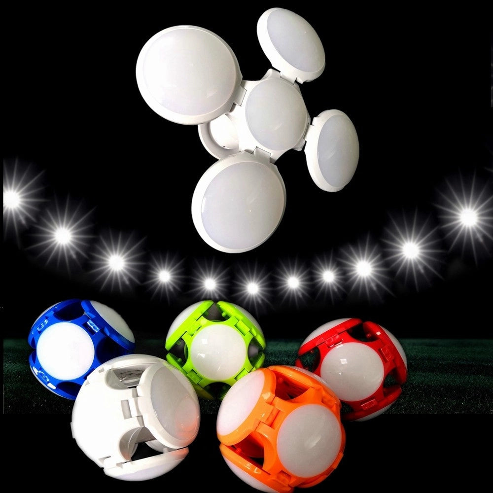Trade Shop - Lampada Lampadario Deformabile Led 60w Luce Fredda 5 Vie Bianca Attacco E27 Ufo -