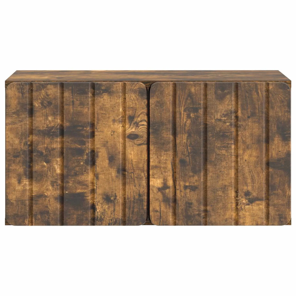 Mobile Porta TV da Muro Rovere Fumo 59,5 x 31 x 30 cm 898370