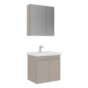 Set mobile lavabo con specchio (2 pezzi) "Desna 60" - 60 x 45 x 58 cm - Sabbia