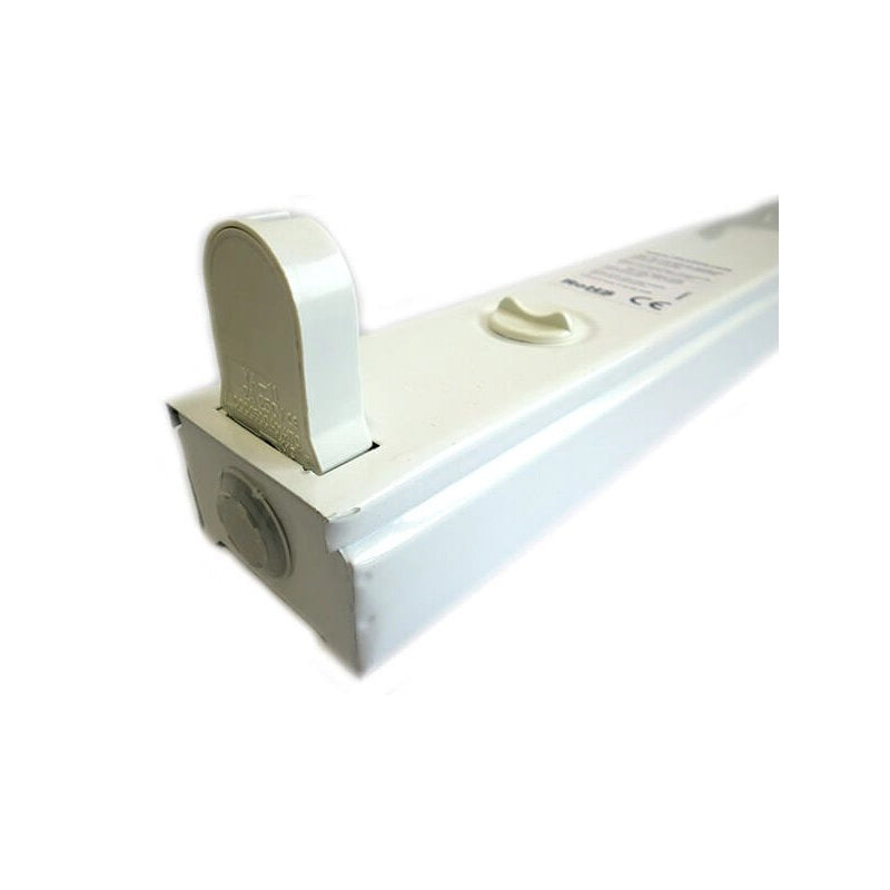 Portalampada Plafoniera Singolo Tubo Neon T8 A Led Da 60cm Interno IP20