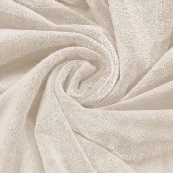 Biancheria per poltrona, tessuto fluente, 2 pezzi, coprifuoco per poltrona, con schienale alto, con braccioli, in tessuto elastico, tiro elastico, coprifuoco per poltrona con schienale alto, colore beige