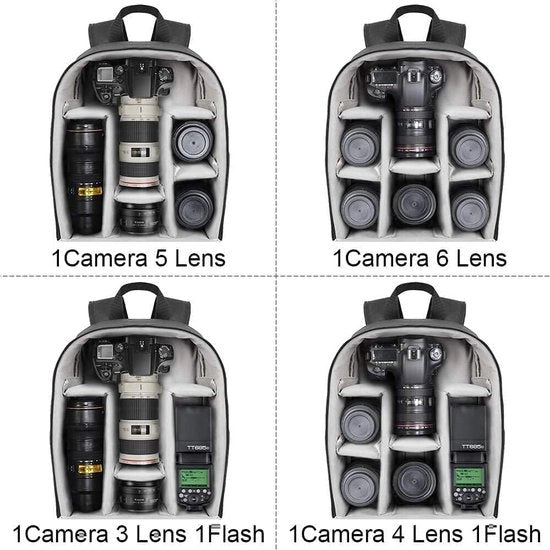 Borsa per Fotocamera Acqua Resistente, 15,6 Pollici
