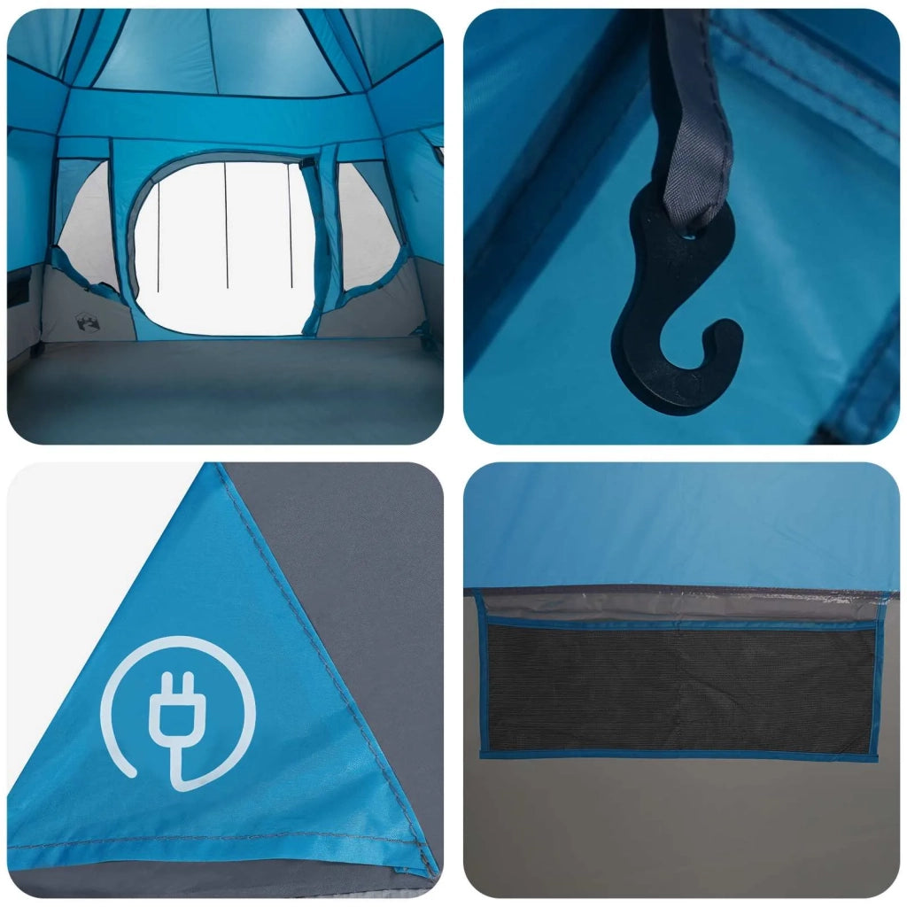 Tenda Familiare Blu 305 x 275 x 190 cm Poliestere e Acciaio 42028708