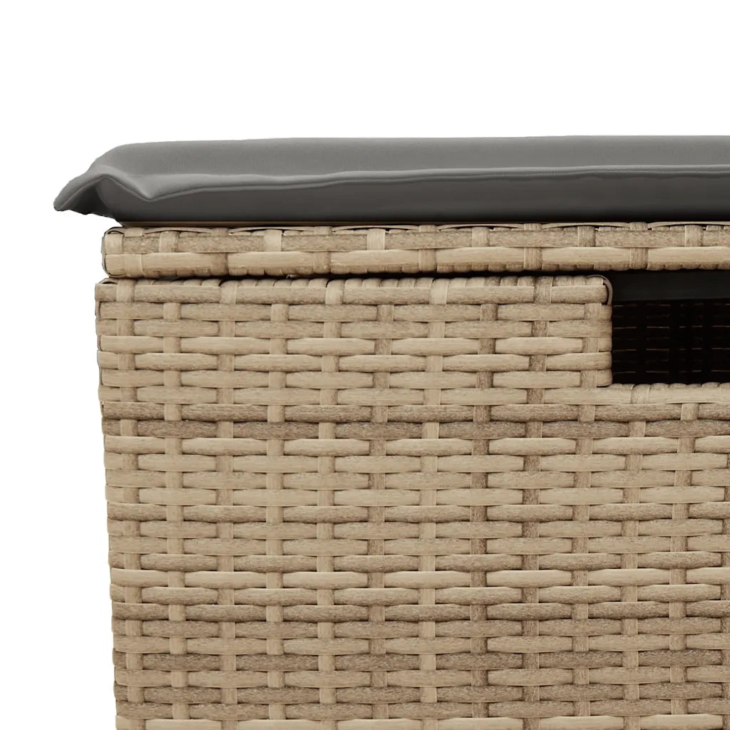Set Divano da Giardino 2 pz con Cuscini-Sofa da Giardino-Divanetto da esterno Beige Polyrattan Acacia 445323